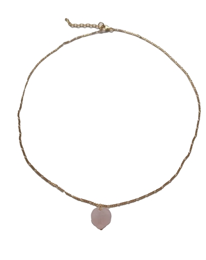 Stine A - Amour Halskæde - Rose Quarts 